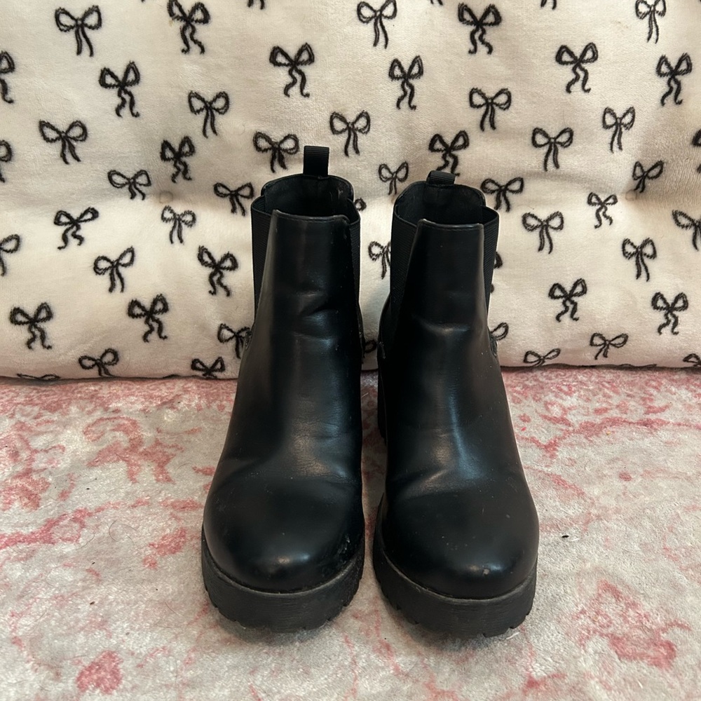 Soda Black Ankle Booties